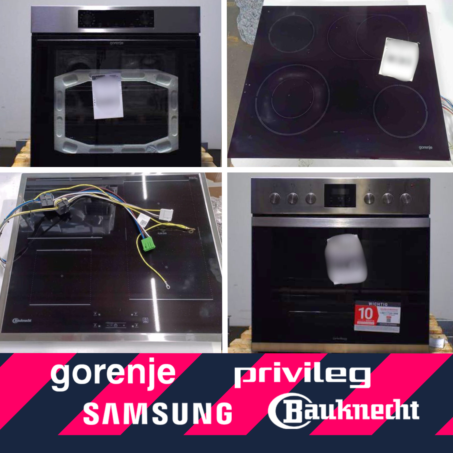 47 Stück (verschiedene Zustände) - Privileg, Gorenje & mehr - Herdsets (Ofen & Kochfeld)