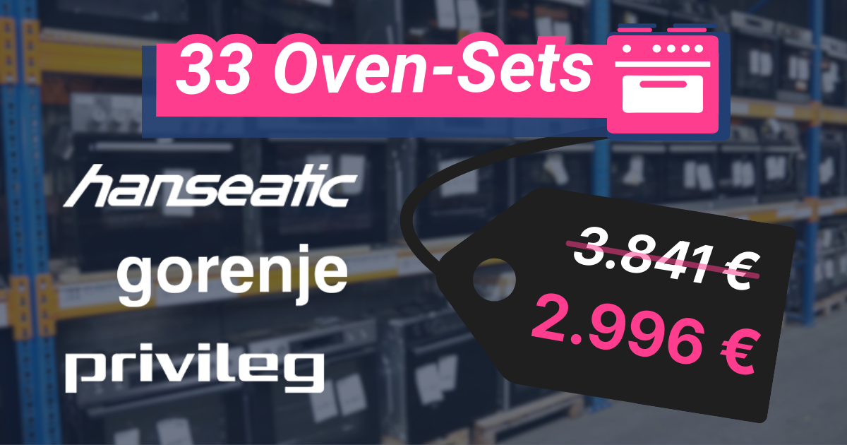 33 Oven-Sets: -22%