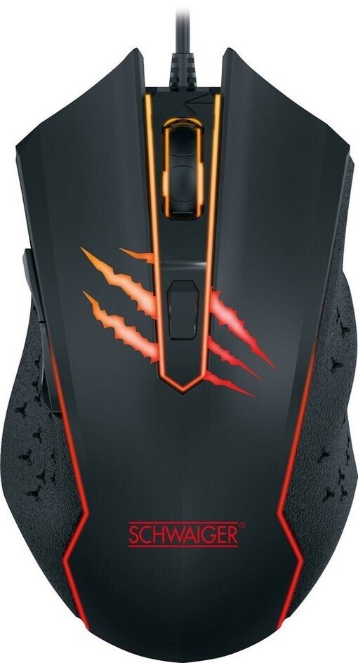 Schwaiger GM3000 – Gaming Maus optisch, RGB-LED, 4 verschiedene DPI Einstellungen