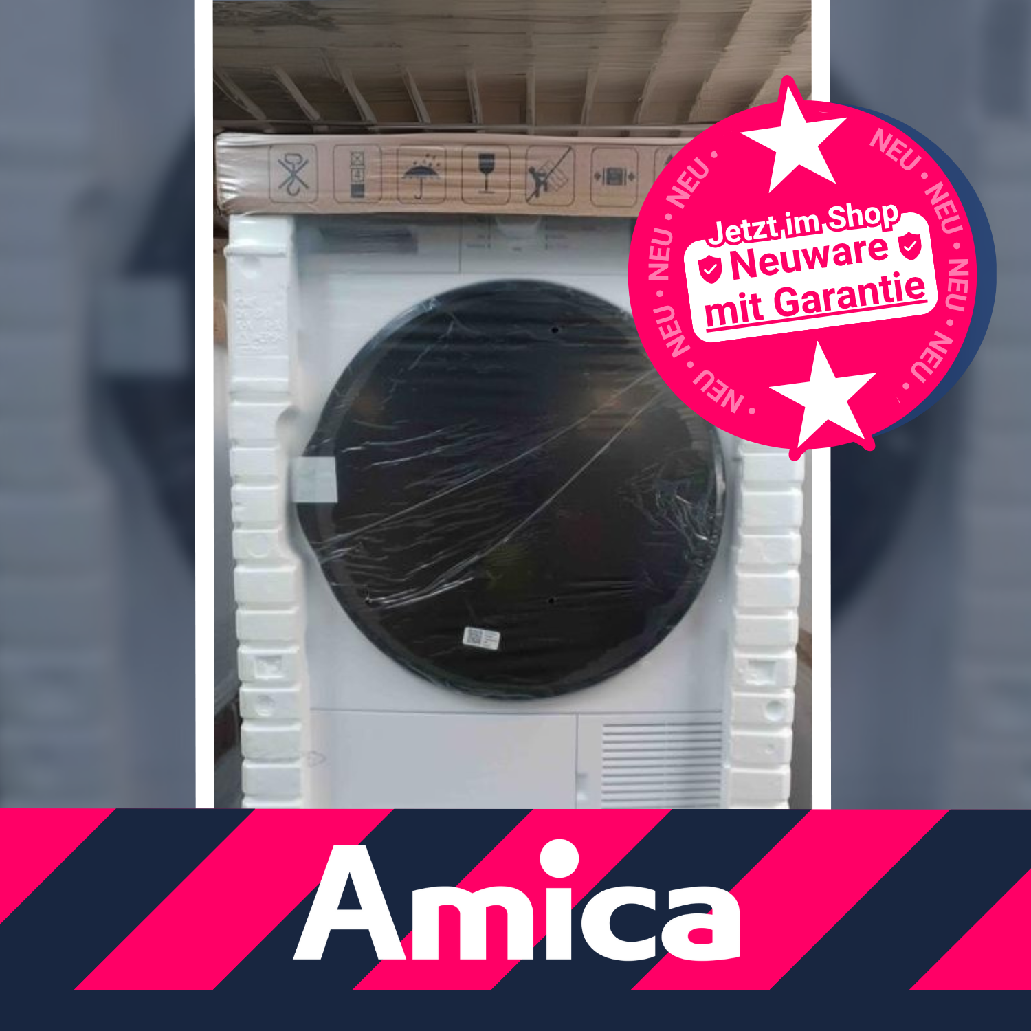 8 Stück (A-Ware) - Amica Wärmepumpentrockner
