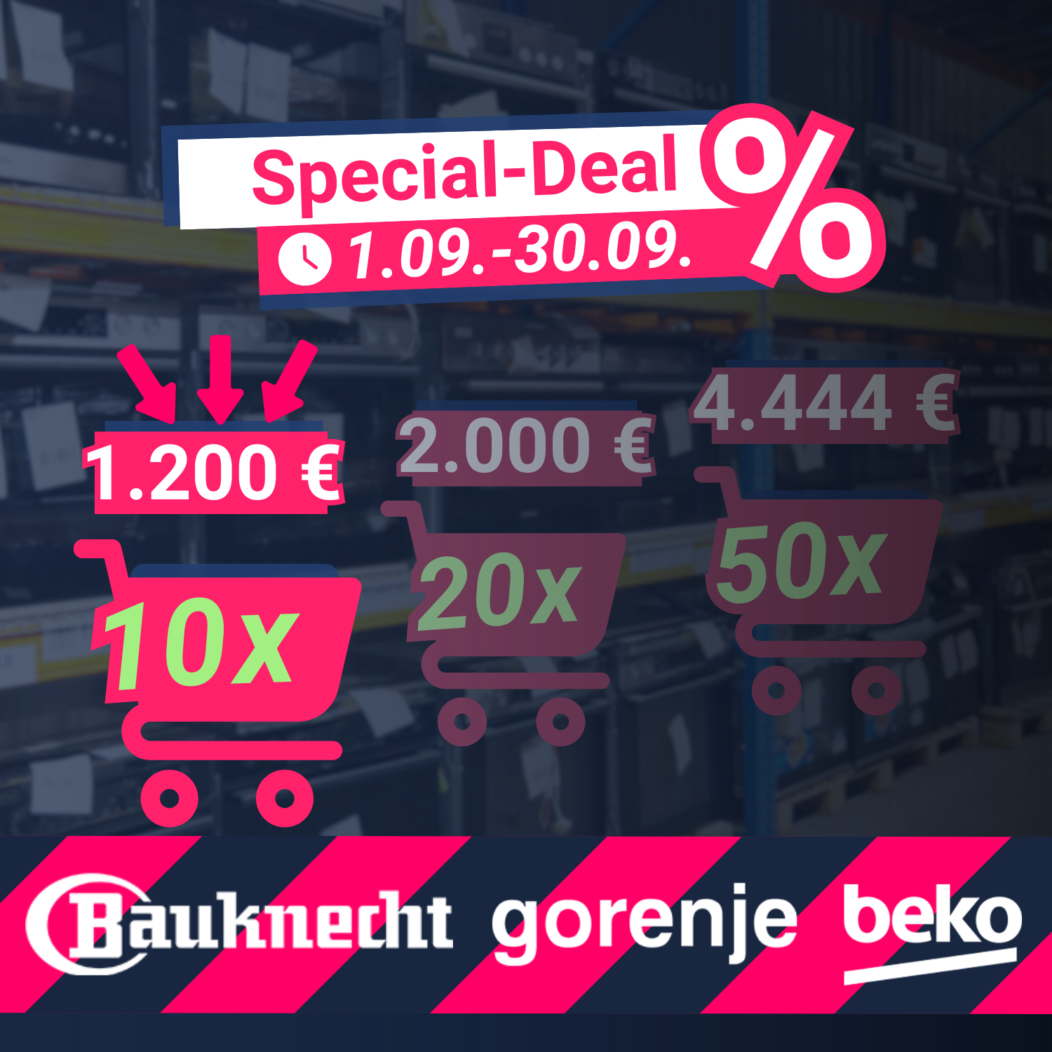  10 Stück (verschiedene Zustände) -Bauknecht, Beko & mehr - Herdsets (Ofen & Kochfeld)