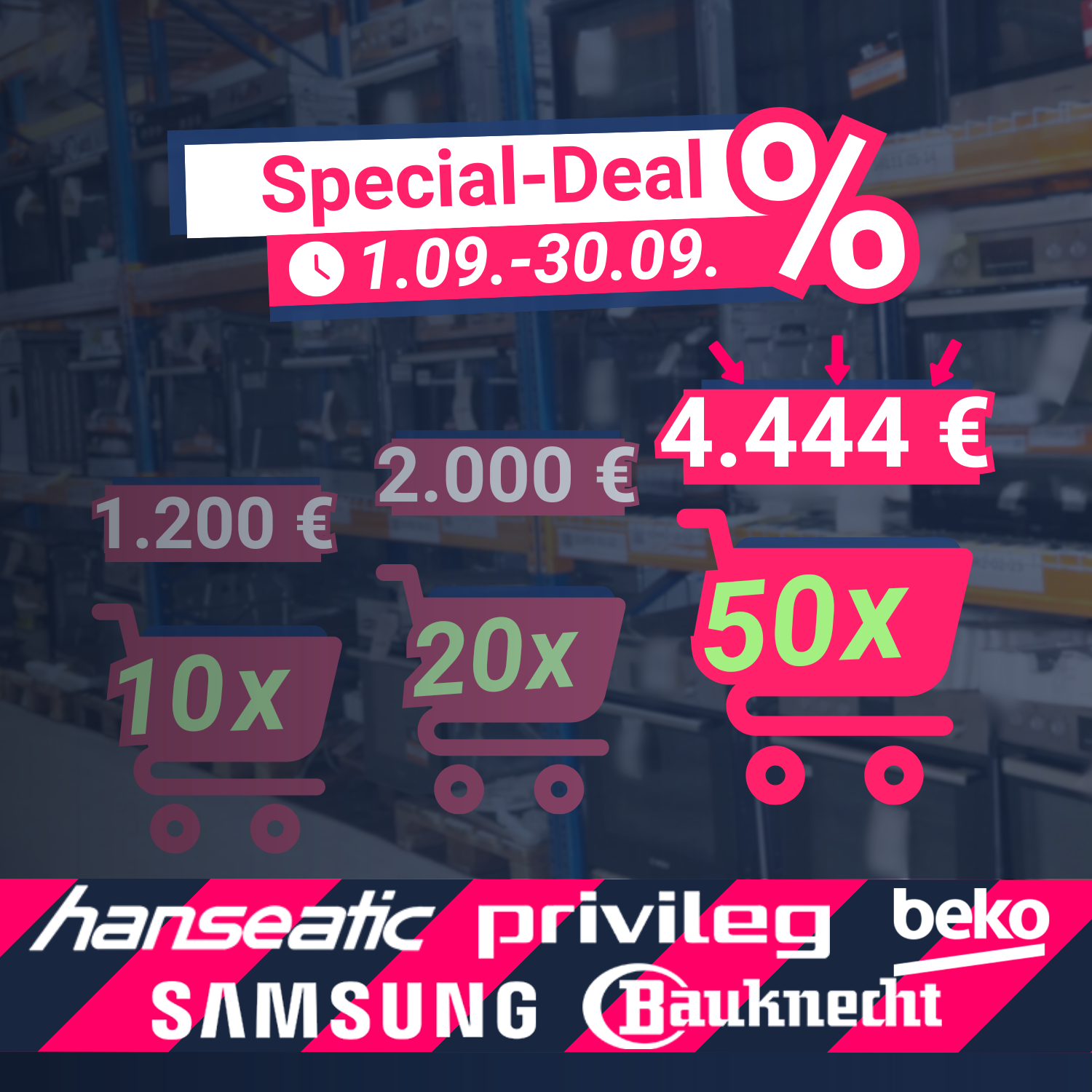  50 Stück (verschiedene Zustände) -Bauknecht, Beko & mehr - Herdsets (Ofen & Kochfeld)
