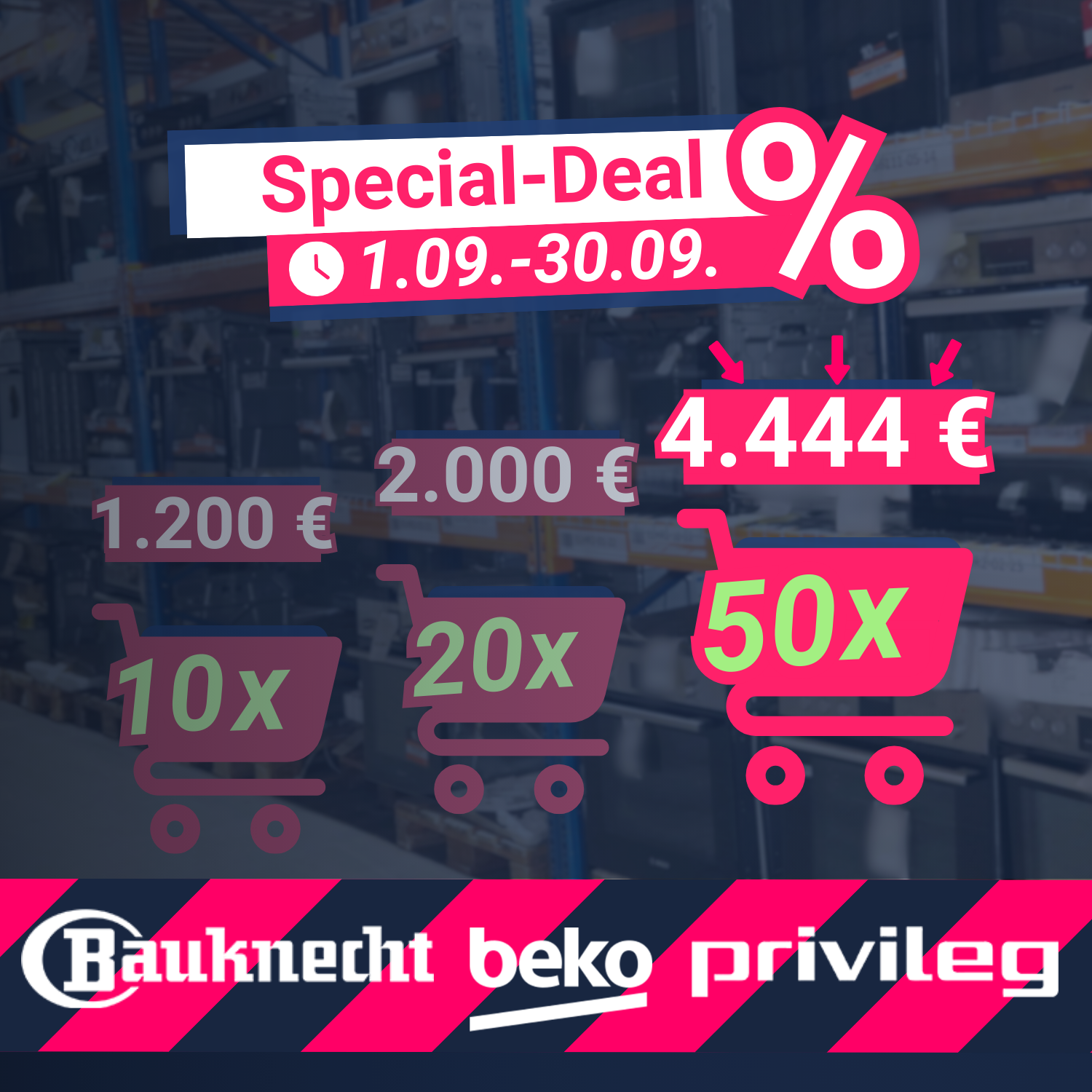 50 Stück (verschiedene Zustände) – Beko, Bauknecht & mehr –  Herdsets (Ofen & Kochfeld)