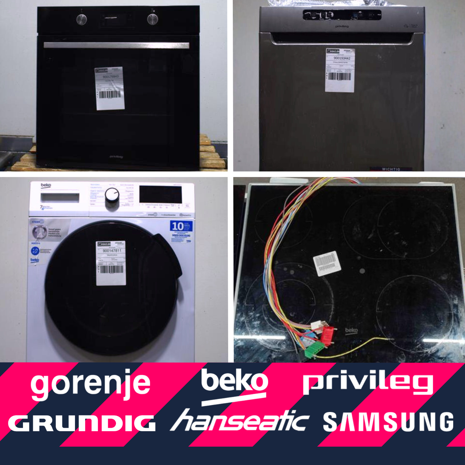 49 Stück (sehr gebraucht) Beko, Gorenje & mehr - Weiße-Ware-Mix