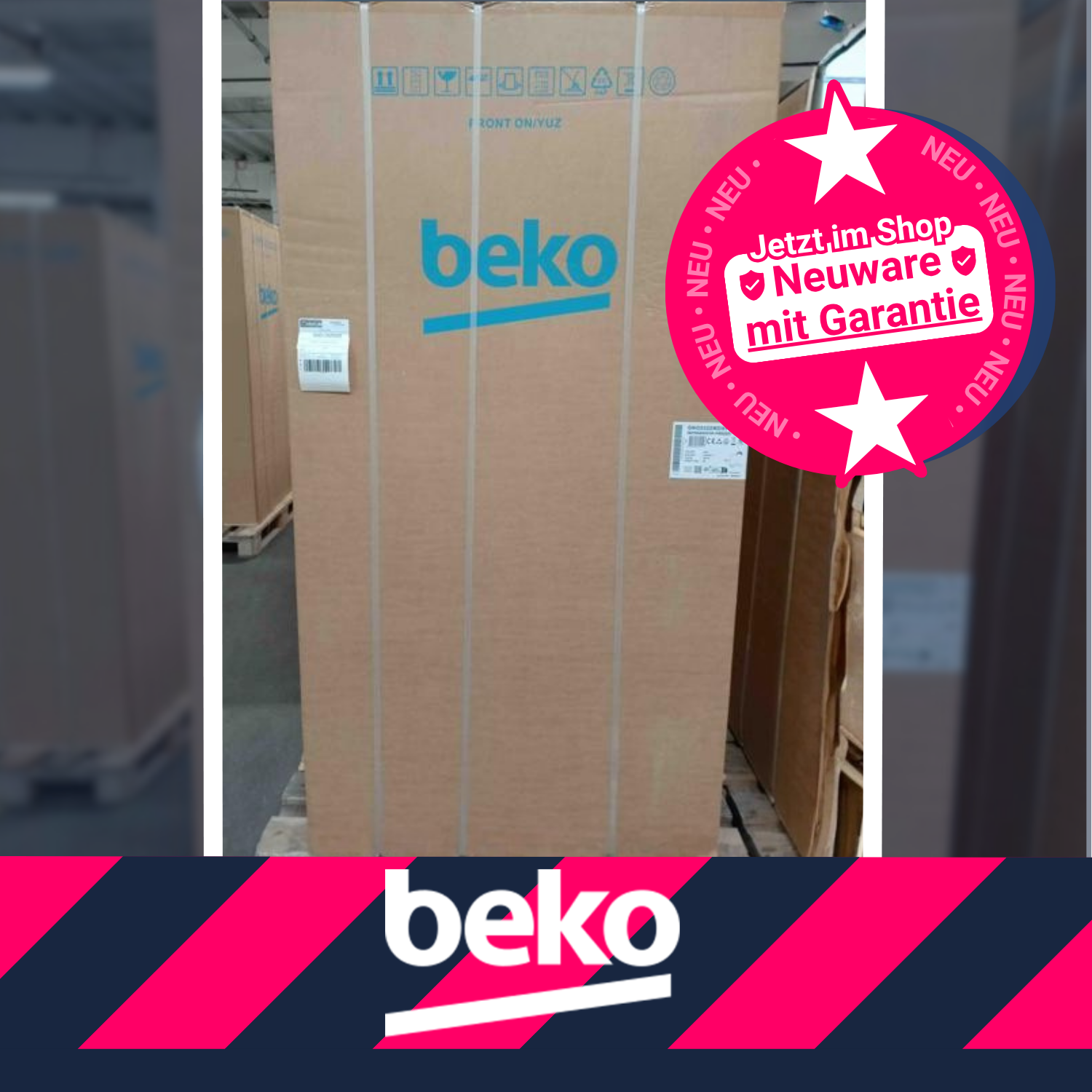 4 Stück (A-Ware) - Beko Side-by-Side Kühlschrank