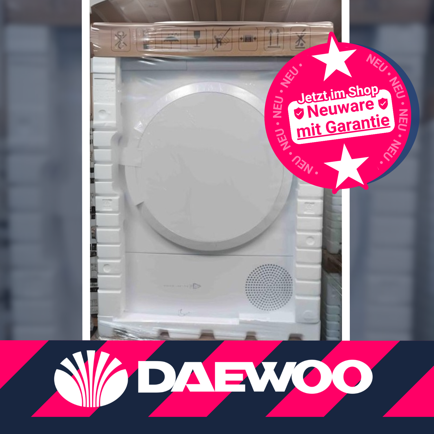 10 Stück (A-Ware) - Daewoo Wärmepumpentrockner