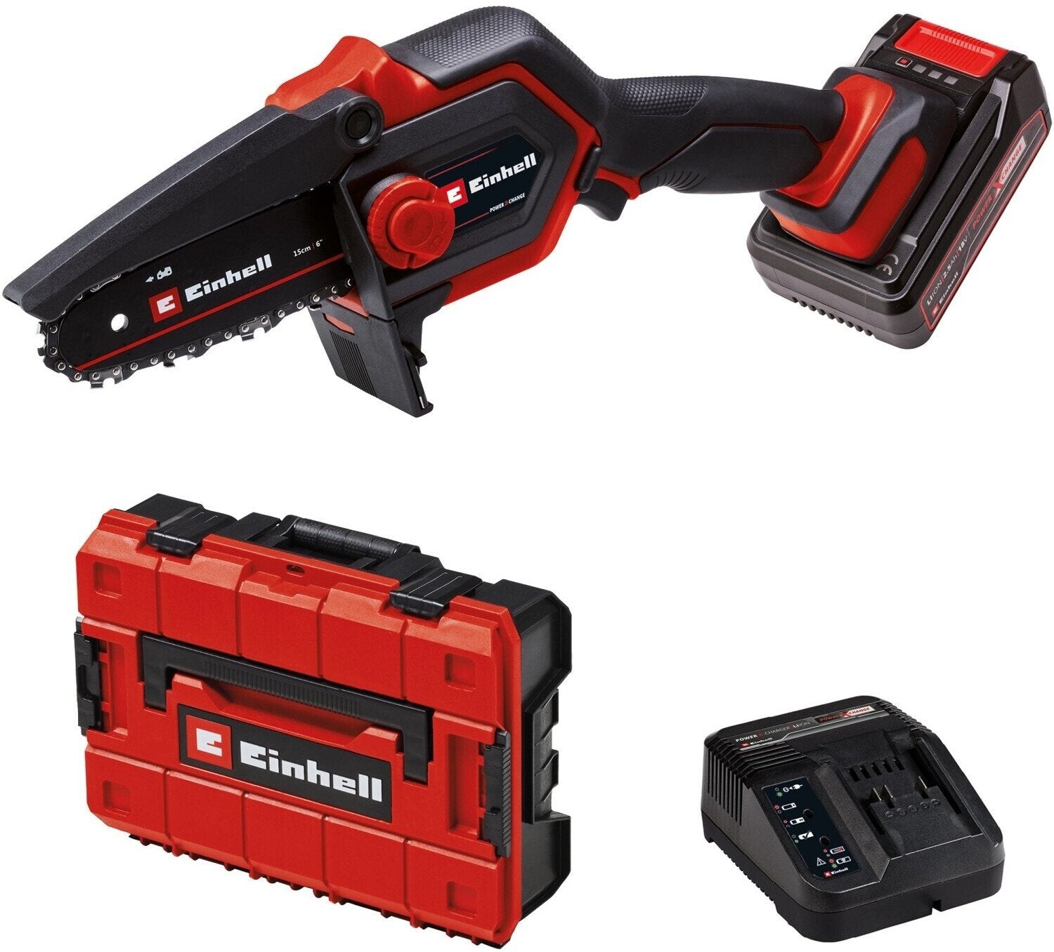 EINHELL GE-PS 18/15 Li BL Kit – Akku-Astkettensäge