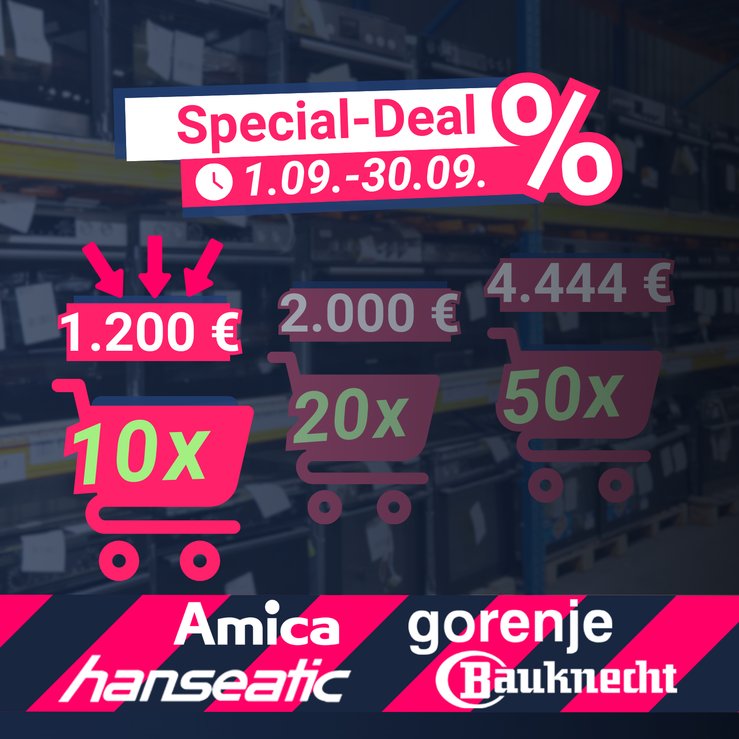 Hanseatic, Gorenje & mehr - Herdsets (Ofen & Kochfeld) - 10 Stück (verschiedene Zustände)