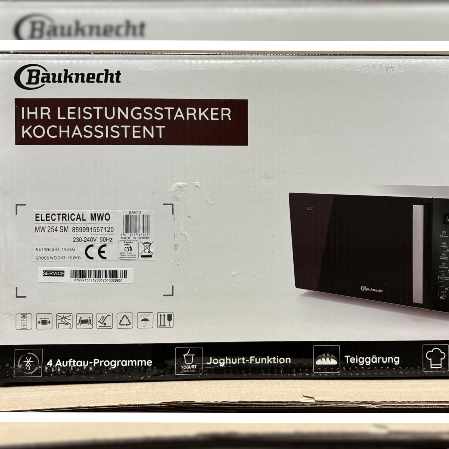 10 Stück (1 Palette, Bauknecht, A-Ware) -Mikrowellen