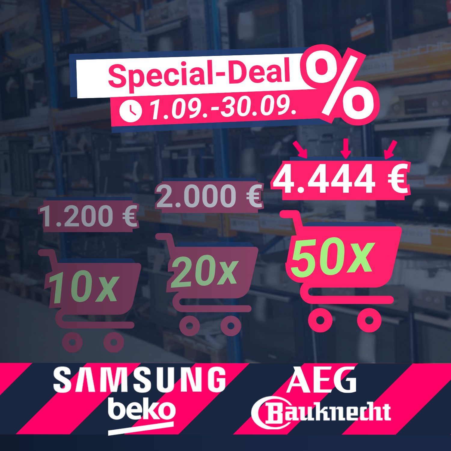 50 Stück (verschiedene Zustände) -Samsung, Bauknecht & mehr - Herdsets (Ofen & Kochfeld)